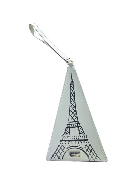 kate spade Handbags - KATE SPADE MERRION SQUARE TRIANGLE EIFFEL TOWER WRISTLET IN CEMENT COLORWAY